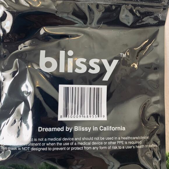 Blissy Silk Face Mask - Black $24.95 - Picture 5 of 6